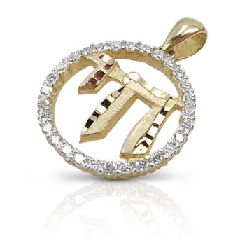 CHAI pendant set with zircons