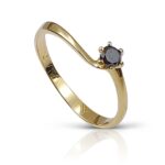 Black diamond engagement ring ? solitaire ring