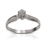 Diamond solitaire 018 Ct - white gold diamond ring