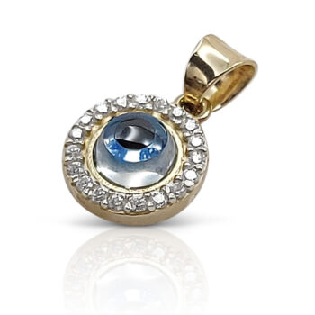 Gold Evil Eye Pendant