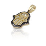 Hamsa pendant with the words "CHAI"