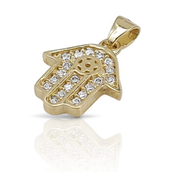 Hamsa pendant with "Star of David".
