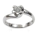 Diamond solitaire ring ? engagement ring 034 Ct