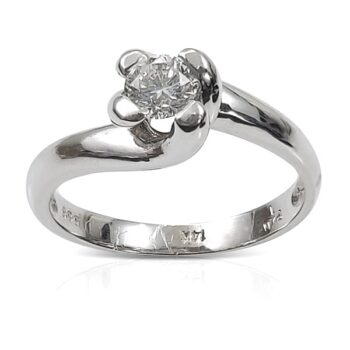 Diamond solitaire ring ? engagement ring 034 Ct