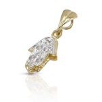 Hamsa pendant built on two floors.