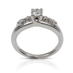 Half carat diamond engagement ring