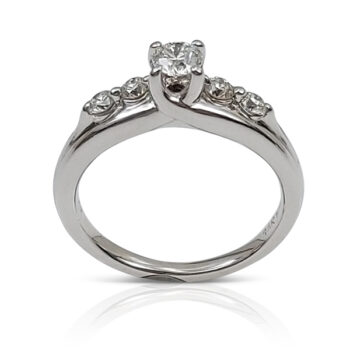 Half carat diamond engagement ring