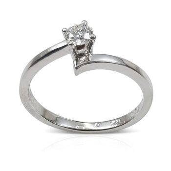 Diamond engagement ring 012 prong setting