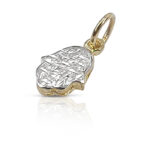 Extra small Hamsa pendant – gold Hamsa.