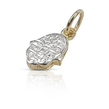 Extra small Hamsa pendant – gold Hamsa.
