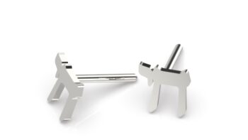 Classic design stud earrings