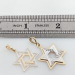 two tone gold magen david pendant (1)