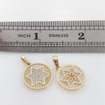 gold star of david pendant