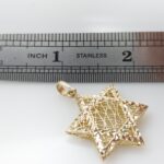 Star of David woven from gold threads