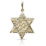 Star of David woven from gold threads