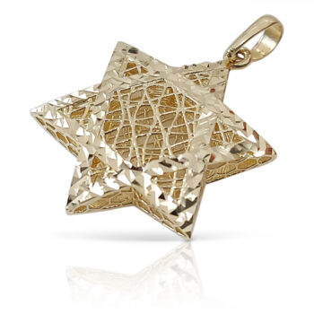 Star of David woven from gold threads