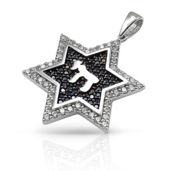 Star of David with Chai – Judaica Pendant