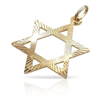 Classic gold Star of David pendant