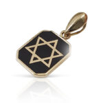 gold magen david over black onyx (1)