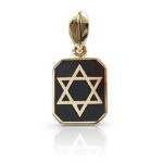 gold magen david over black onyx (1)