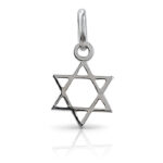 Delicate white gold magen david