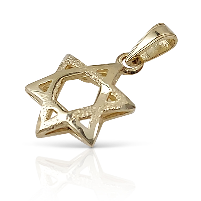 gold pendant star of david