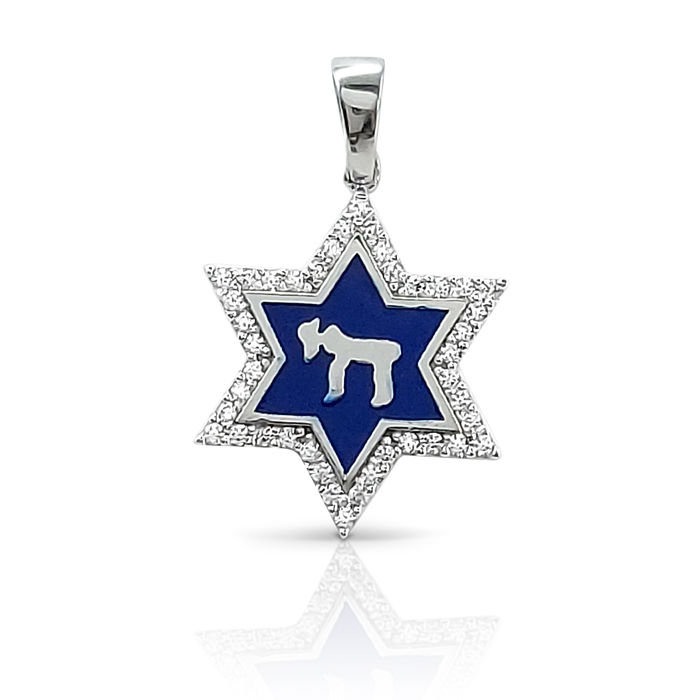 gold star of david with Chai JP085 (1)