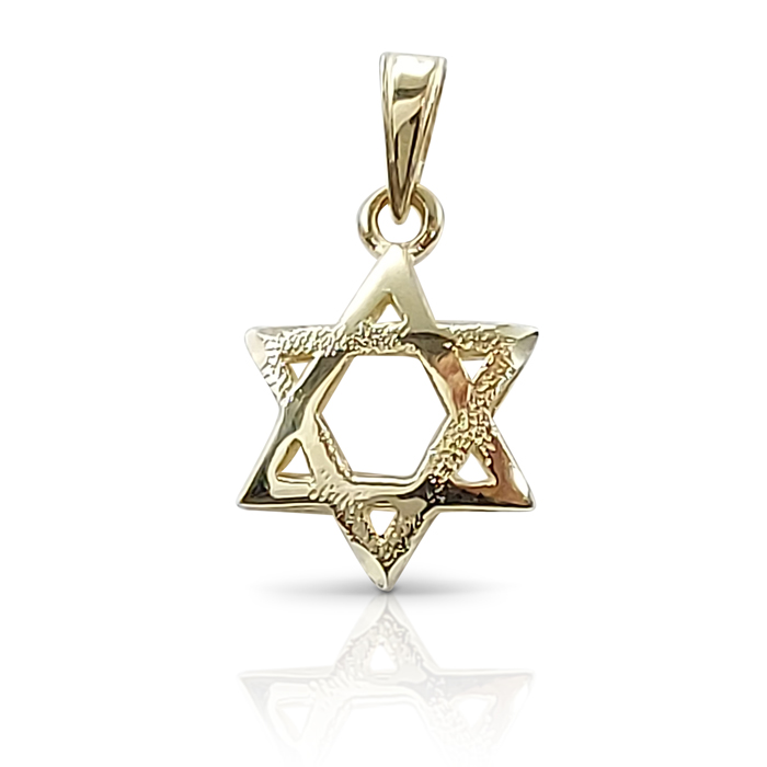 magen david gold pendant