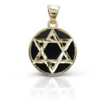 magen david over black onyx