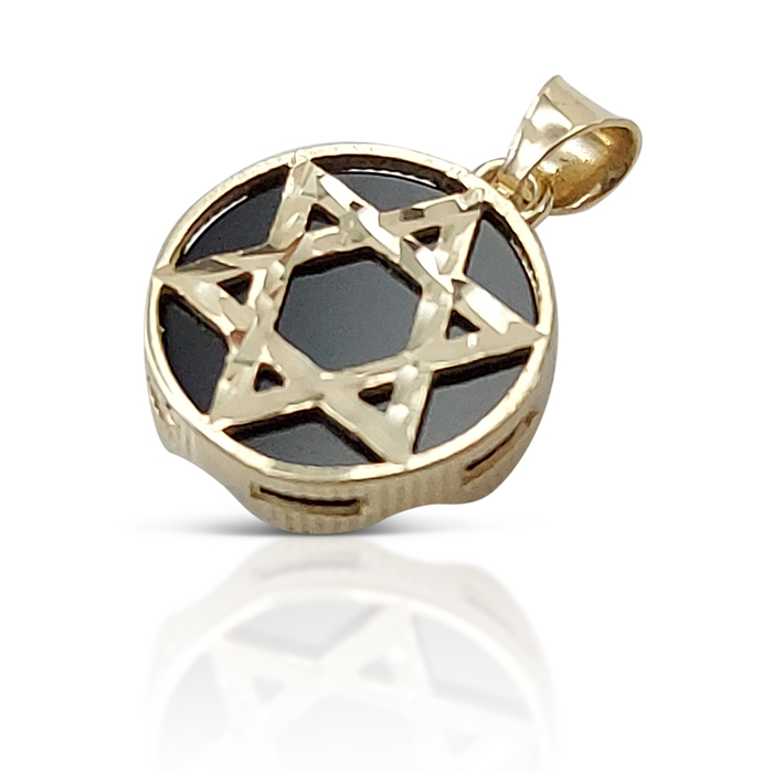 magen david over black onyx