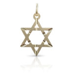 plain gold pendant star of david