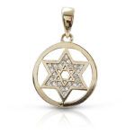 gold star of david pendant