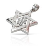 Star of David pendant with an embedded Hamsa