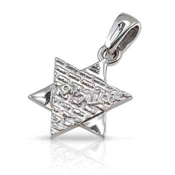 Gold Star of David – Modern Judaica Pendant