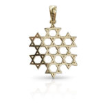 unique gold star of david