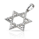 Classic Star of David in white gold