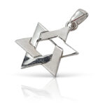 Classic Star of David in white gold