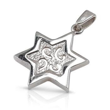 Star of David pendant designed on two levels