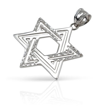 Star of David pendant in artistic design