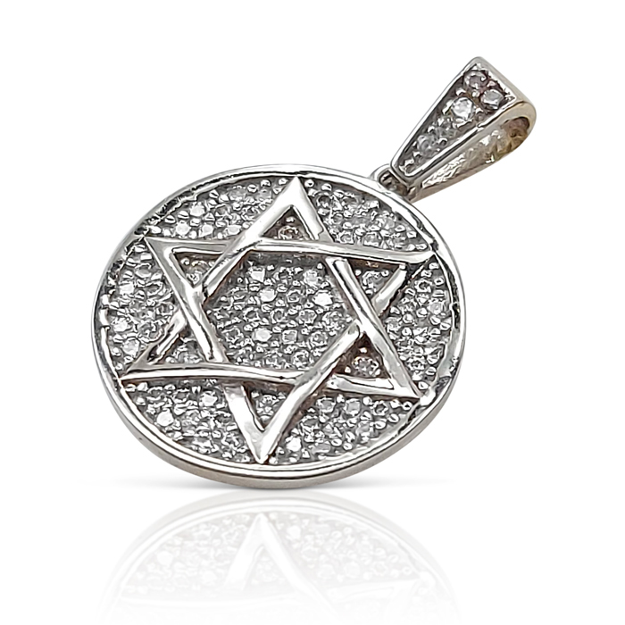 white gold star of david pendant (1)