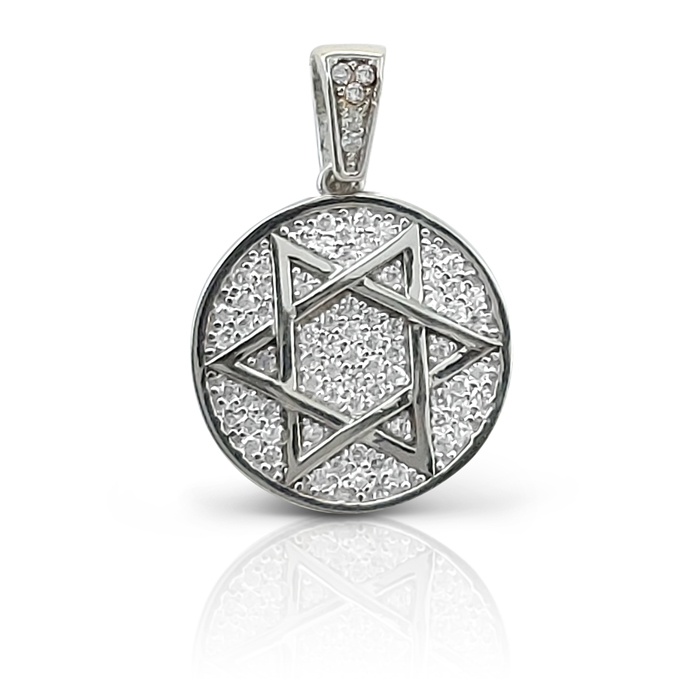 white gold star of david pendant (2)
